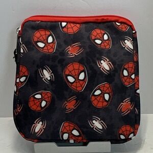 BioWorld Marvel Spider-Man Kids Insulated Zip Lunch Bag Black/Red Small